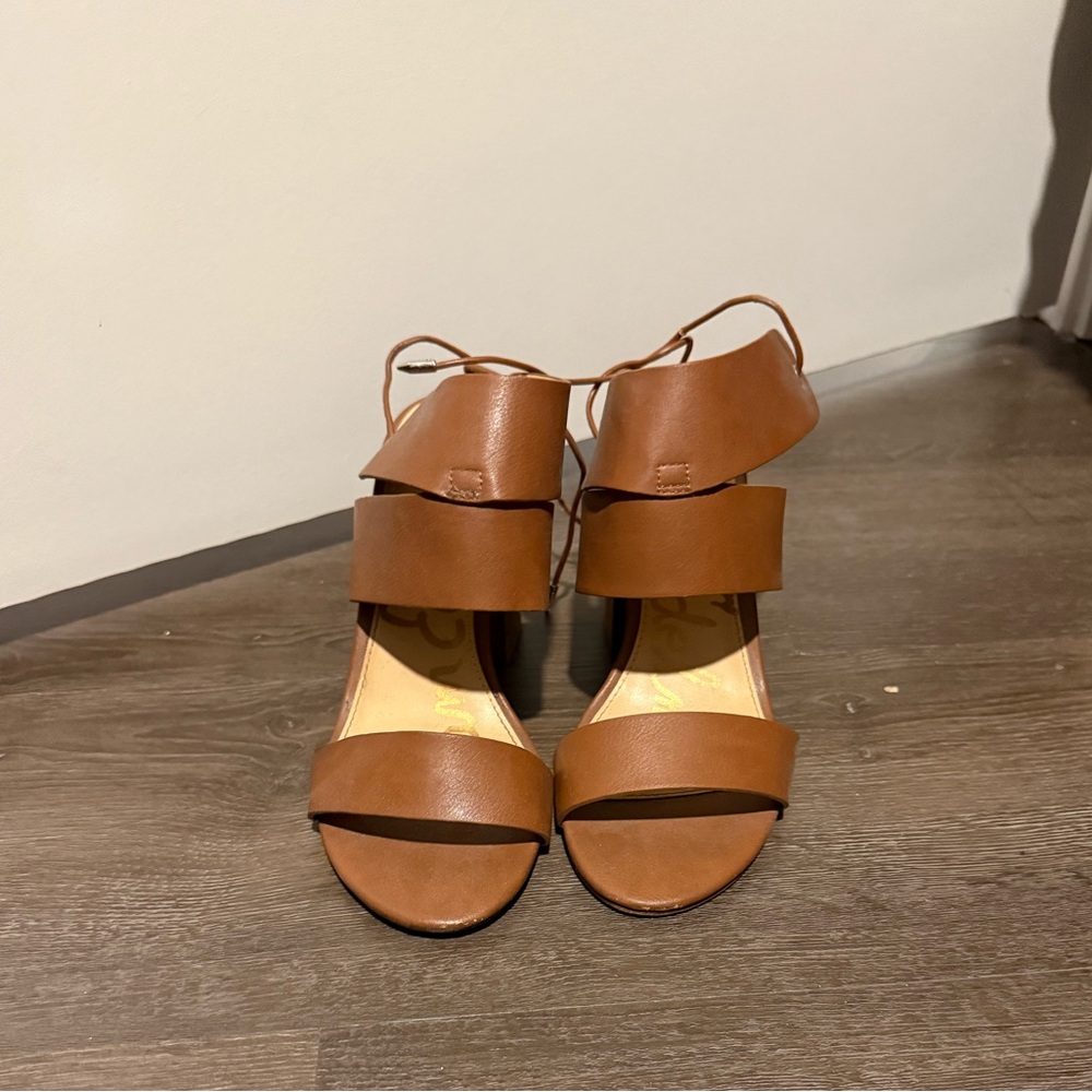 Sam Edelman Brown Block Heel Sandals